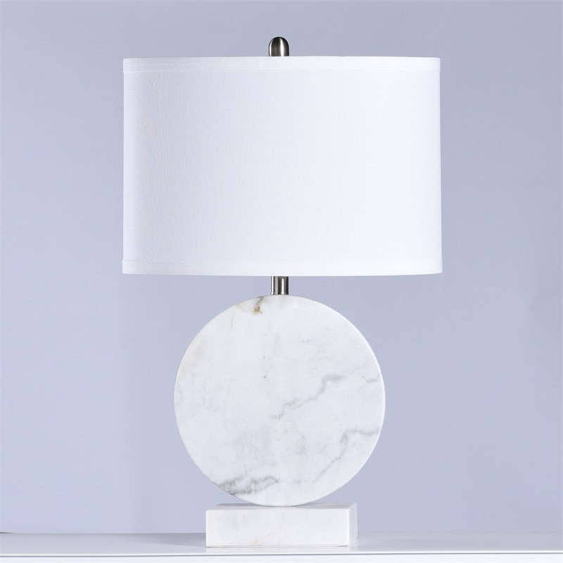 White Marble Table Lamp