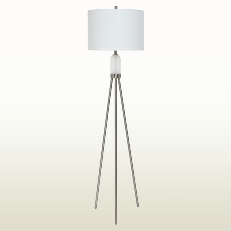 Stainless Steel Tripod Floor Lamp