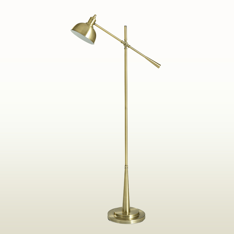 Antique Brass Adjustable Floor Lamp