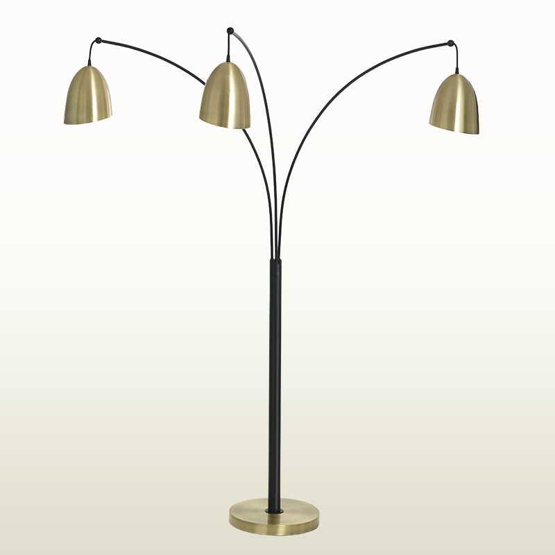 3 Head Brass Floor Lamp