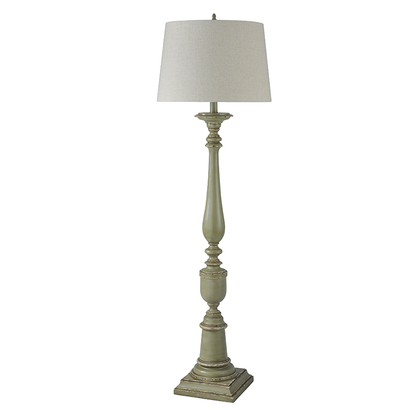 Traditional Wooden Floor Lamp