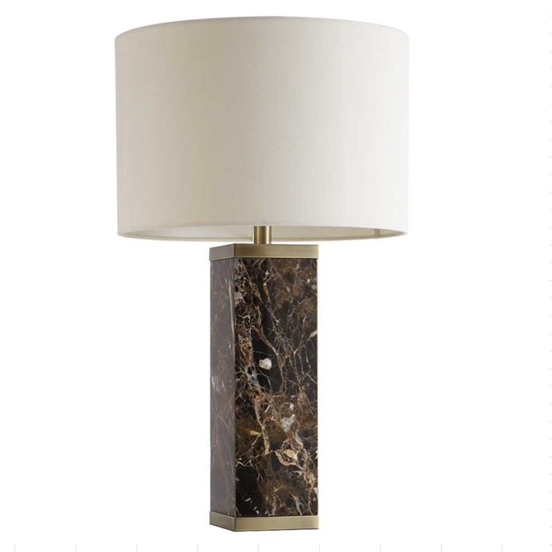 Black and Gold Marble Table Lamp
