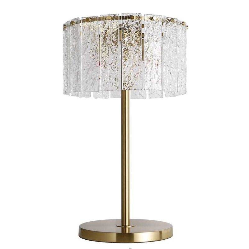Gold Crystal Chandelier Table Lamp