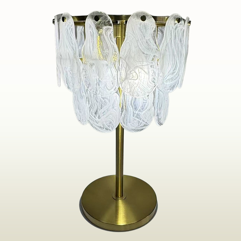 Crystal Diamond Metal Table Lamp