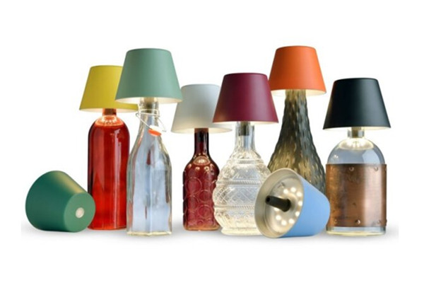 Table Lamp Made from Waste Materials – Plastic Bottles
