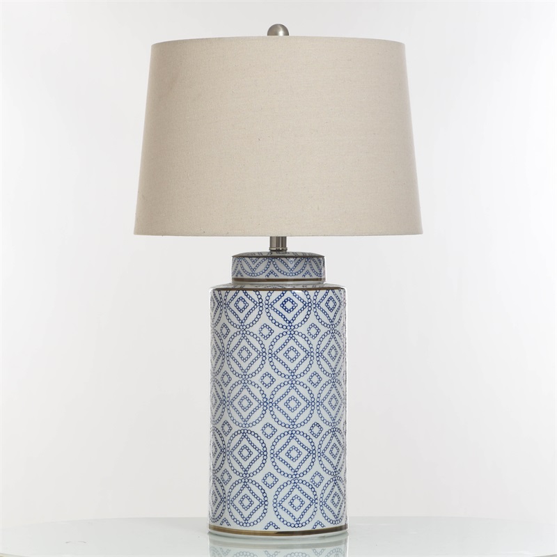 Blue Ceramic Table Lamps for Living Room