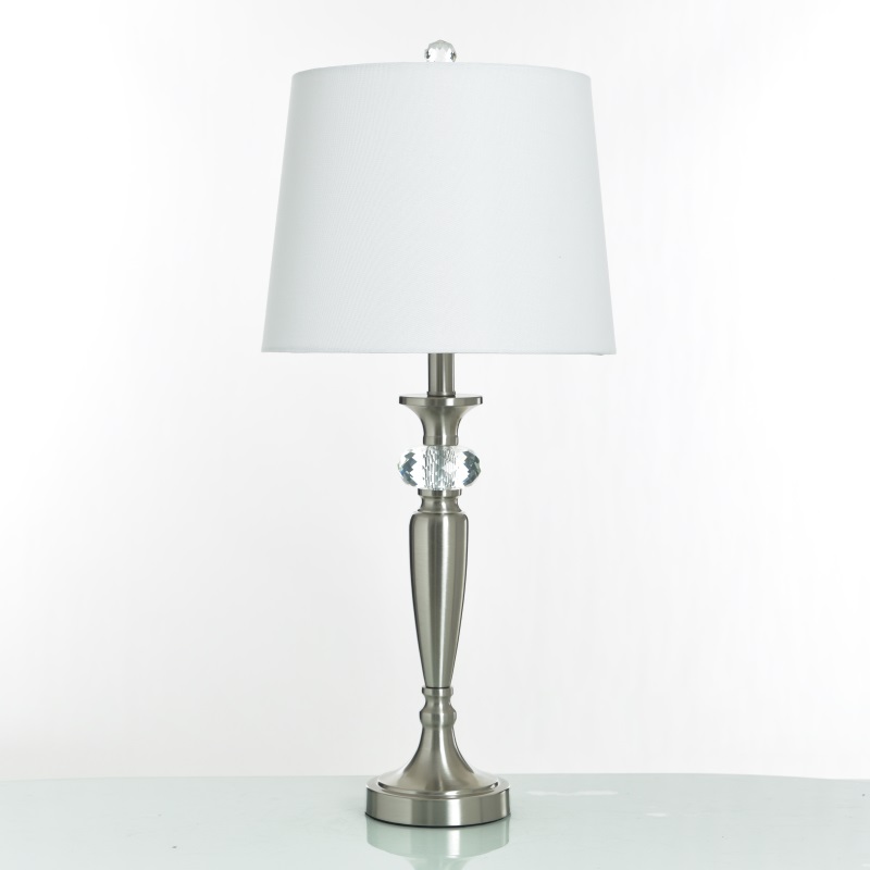 Polished Stainless Steel Table Lamp