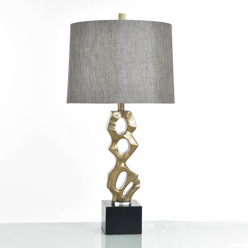 Grey and Gold Table Lamp
