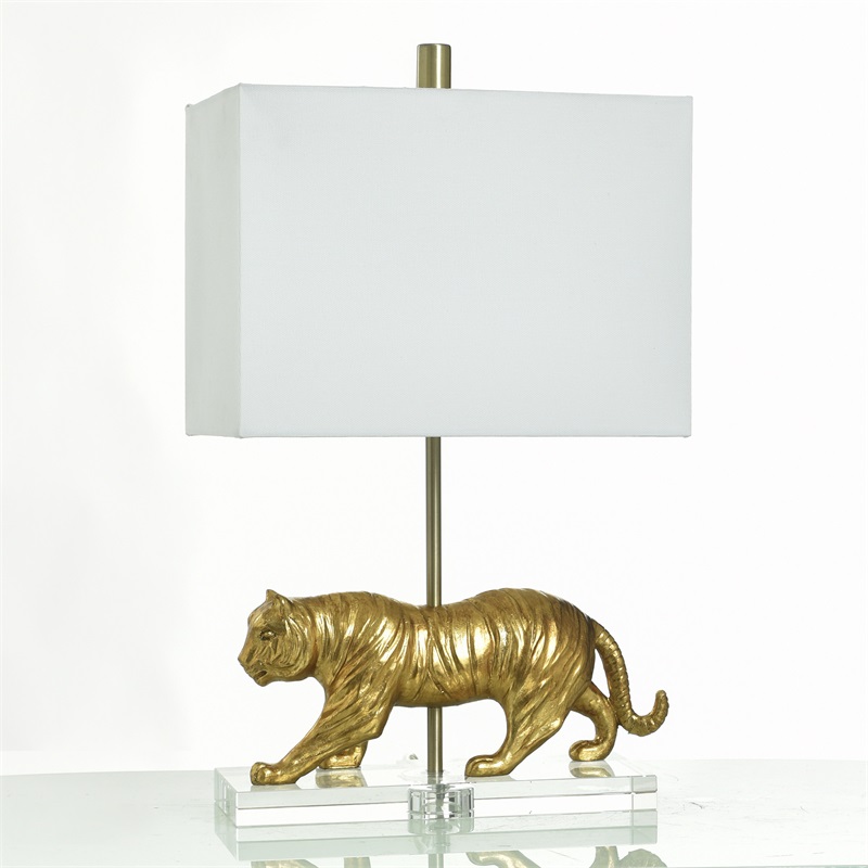 Gold Tiger Table Lamp