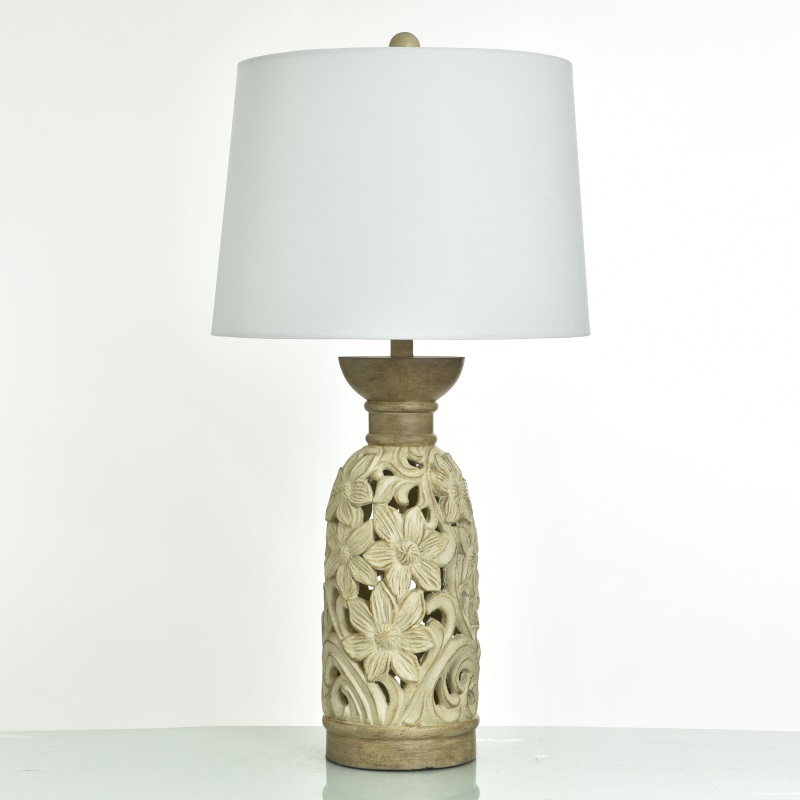 Ivory Juliette Carved Table Lamp